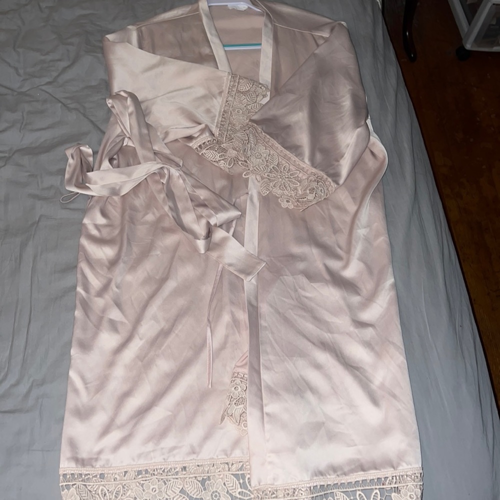 Silk Laced Robe